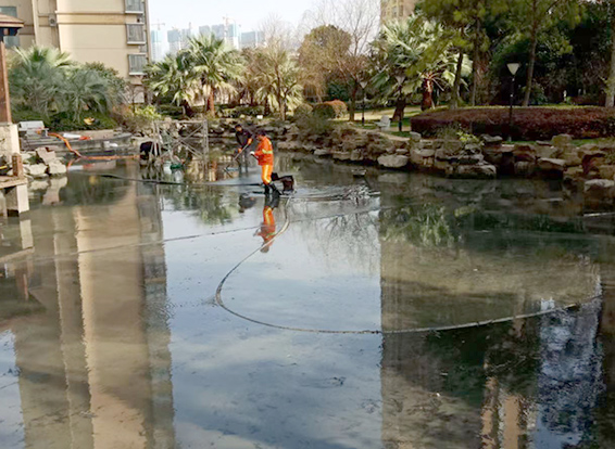 自贡景观池淤泥清理